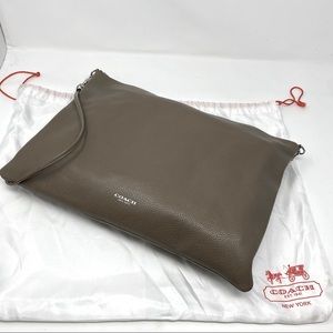 Coach leather crossbody with detachable strap